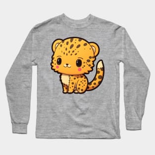 Big head Cheetah cub Long Sleeve T-Shirt